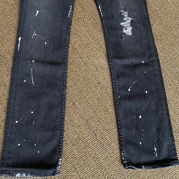 William Rast Savoy Skinny Distressed Black Jeans sz 29 NWOT - Picture 8 of 16